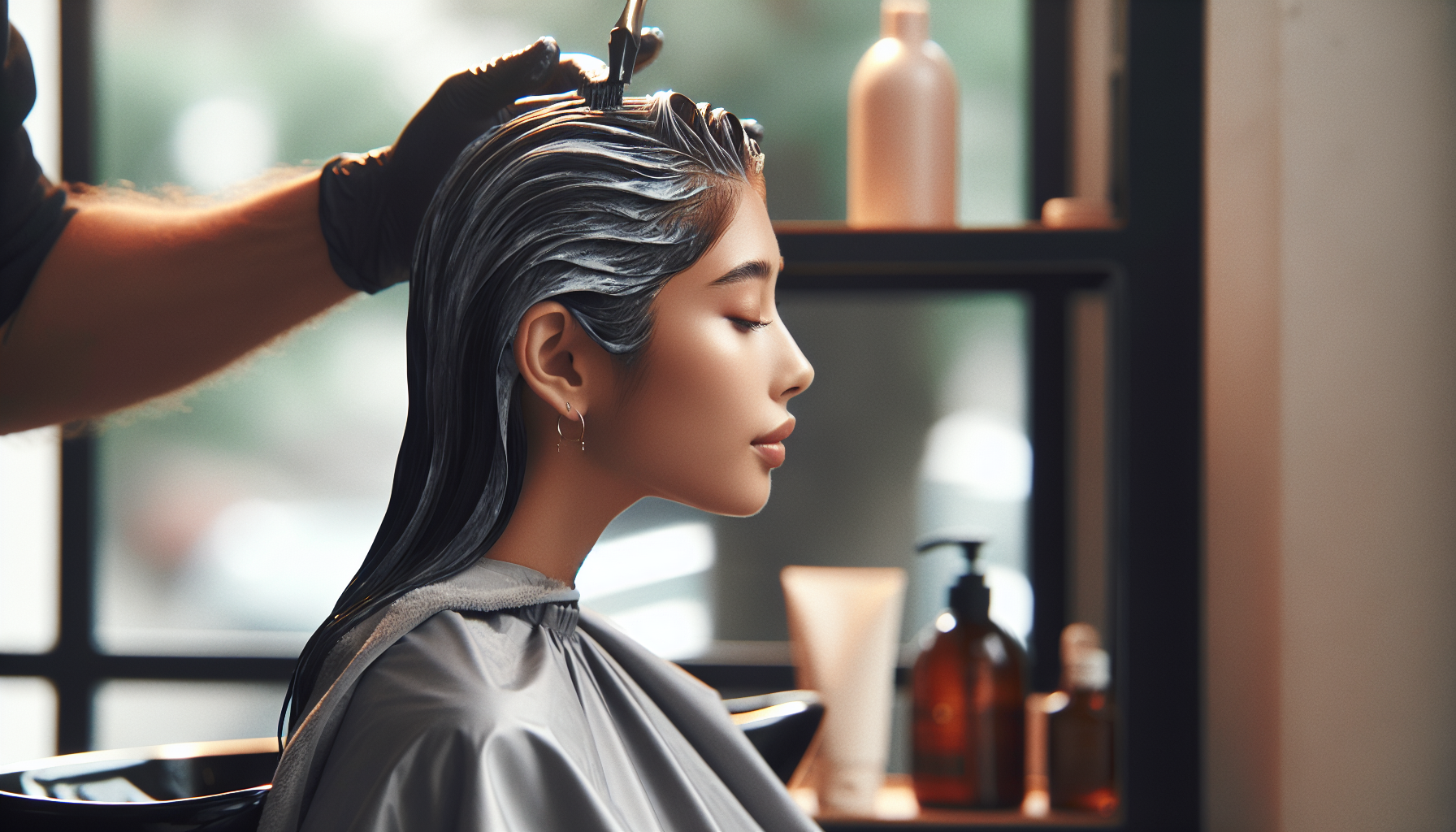 เทคนิคการดูแลผมหลังการย้อมผมปิดผมขาวのイメージ画像