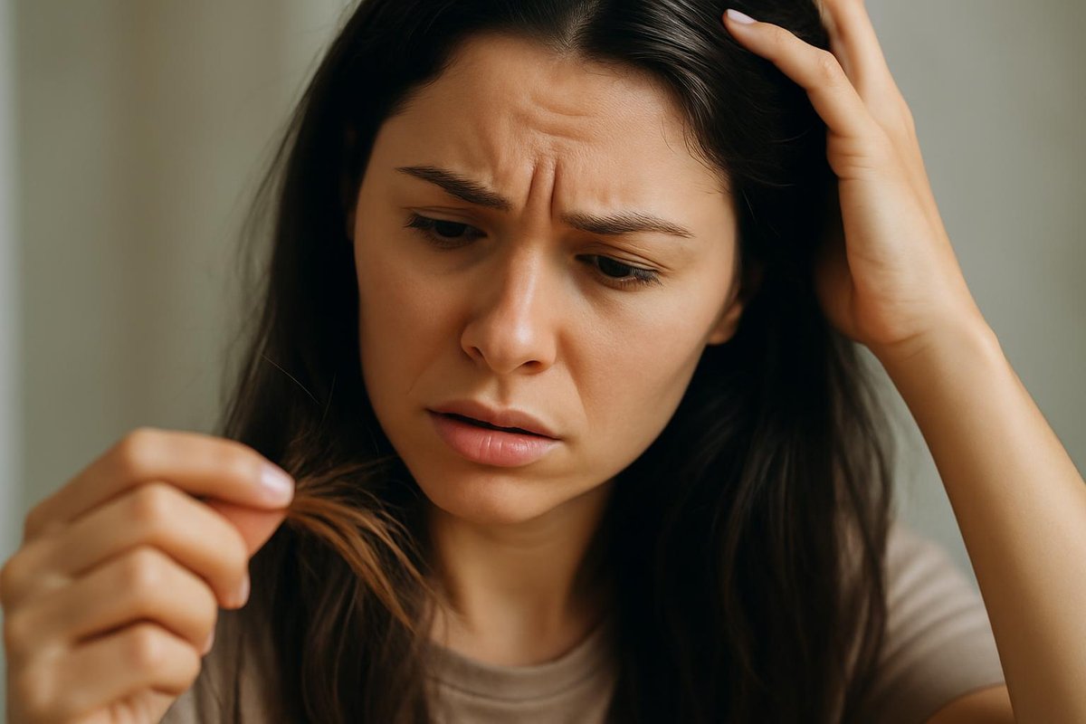 สาเหตุของผมแห้งและเสียจากความเครียดのイメージ画像